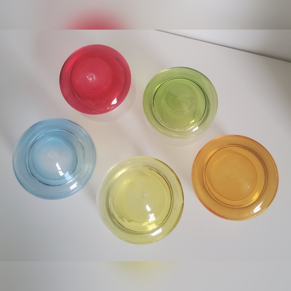 Small Bohemian Crazy Crystal Glasses set of 5 - Picture 6 of 6